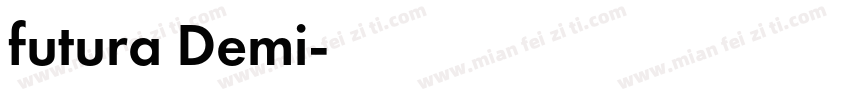 futura Demi字体转换